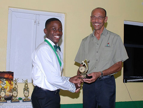 Awards ceremony for St. Catherine Juniors Cricket Team